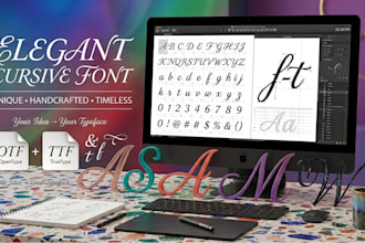 make unique font for your business custom typography ttf otf