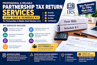 prepare and efile years of form 1065 partnership tax return schedule k1 tax