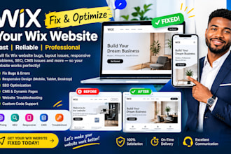 fix wix website bugs or layout responsive seo cms issues website troubleshooting