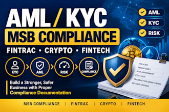 create aml kyc policies for msb fintrac and crypto businesses