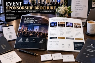 create a corporate event sponsorship brochure in canva festival brochure