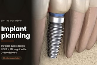 create a surgical guide for your implant placement