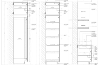custom casework shop drawings,millwork cad drafting,wooden desk woodworking plan
