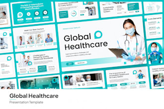 design medical presentation nursing healthcare investor pitch deck google slide