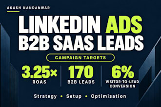 create and manage linkedin ads for b2b lead generation