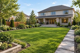 design your luxury backyard landscape with 3d rendering