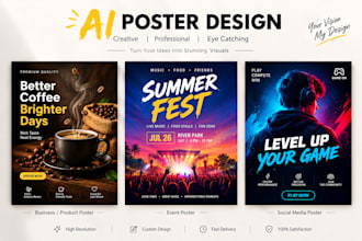 design professional ai posters for your brand
