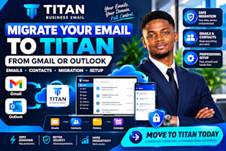 migrate your email to titan email from gmail or outlook