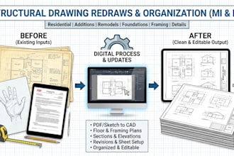redraw michigan and indiana structural drawings