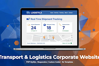 build a logistics trucking and transport website in PHP mysql