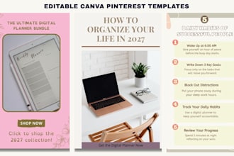 design viral canva pinterest templates for etsy shop owners