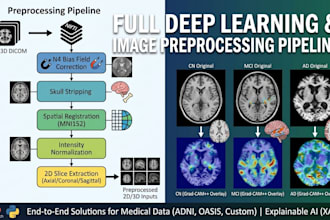 build medical image preprocessing, CNN classification, and xai pipelines