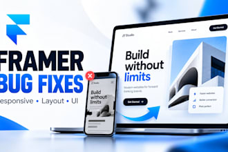 fix framer bugs, responsive issues and layout problems