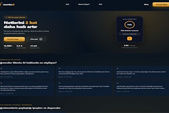 build a clean single page website for your business