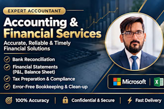 do financial reporting, bank reconciliation, and taxation services