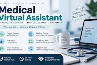 be your medical virtual assistant for healthcare support