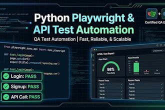 build python playwright automated tests