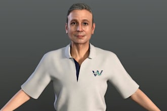 create stylized 3d character modelling, rigging, animation 3d game character