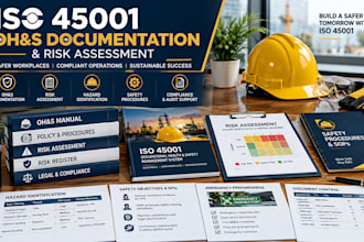 provide iso 45001 ohs documentation and risk assessment