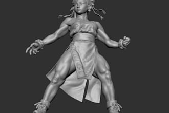 human 3d printing for video game,nsfw pinups,anatomy model,figurine cloth design