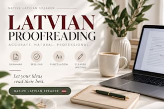 proofread and edit your latvian text