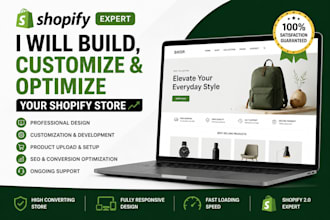 build a high converting one product shopify store or dropshipping website