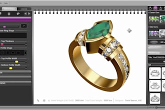 create custom jewelry cad models for manufacturing, casting and 3d printing