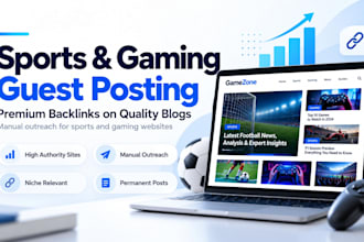 do premium sports guest post, backlinks on sports and gaming blogs
