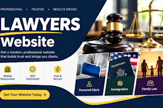 build lawyer website law firm website, attorney website,  personal injury lawyer