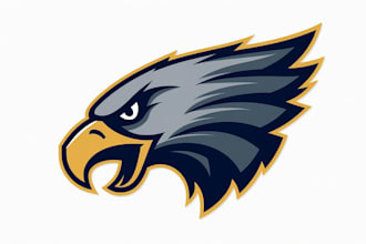 do make new style eagle ridge mascot logo design