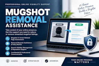 help you remove unwanted mugshot pages and negative articles, false news