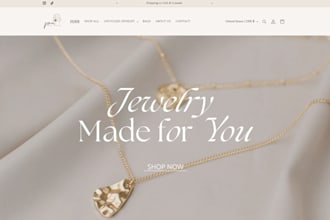 design jewelry shopify store