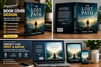 design a modern book cover for amazon KDP