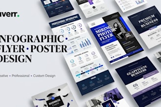 do unique infographic flyer poster business brochure flyer