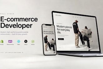 build a custom ecommerce website with admin panel