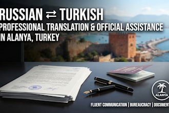 provide professional russian turkish sworn translation