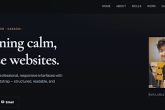 create a portfolios website