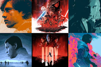 create a stunning custom movie poster design