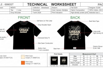fashion design apparel hoodies joggers tshirts streetwear fashion tech packs