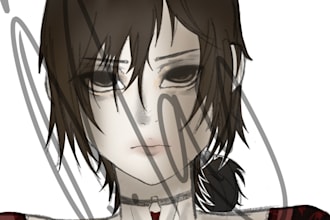 draw portraits, bust up and full body art