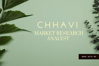 do market research and competitor analysis