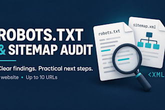 audit your robots txt and XML sitemap with a clear action report