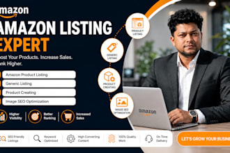 do amazon fba fbm product listing creation and SEO optimisation