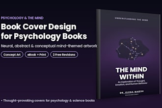design personal development book cover, mindset book cover and psychology cover
