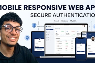 build your mobile responsive web app with secure user authentication