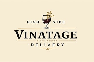 do make new style high vibe vintage logo design with first delivery