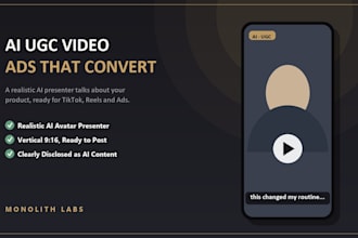 create an ai ugc avatar video ad for your product