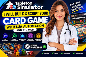 build and script your tabletop simulator card game with lua automation tts mod