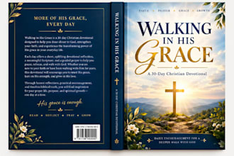 design christian devotional book cover, journal, workbook, poetry book cover