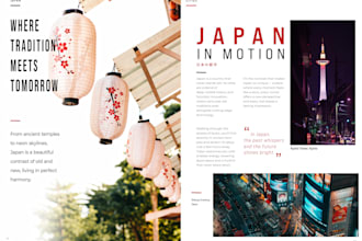 design a professional brochure, catalog or editorial layout